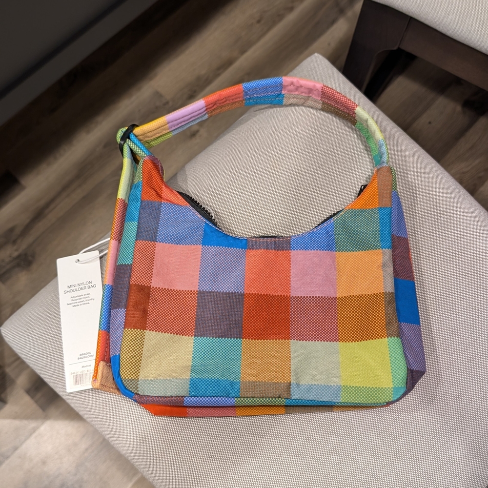 BAGGU Madras Mini Shoulder Bag - Picture 2 of 2
